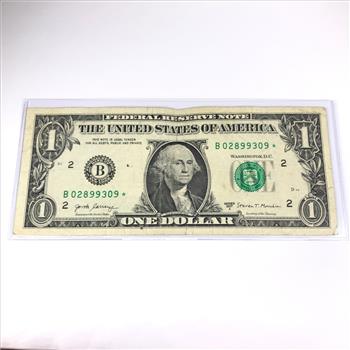 Series 2017A $1 Federal Reserve STAR NOTE REPLACEMENT ERROR; New York, NY
