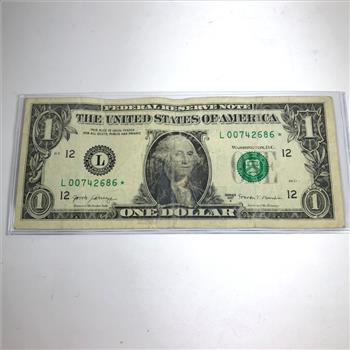 Series 2017A $1 Federal Reserve STAR NOTE REPLACEMENT ERROR; San Francisco, CA