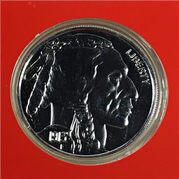 Silver Layered 1913 Buffalo Nickel Replica*1.75