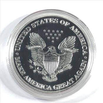 Silver Layered Donald J. Trump President of the United States Medallion*In Protective Capsule