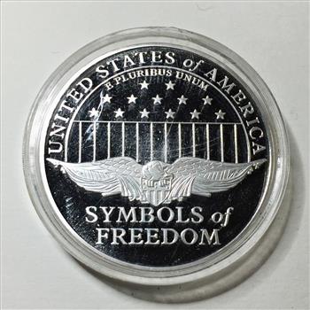Silver Layered Statue of Liberty Commemorative Medallion*Part of the Symbols of Freedom Series
