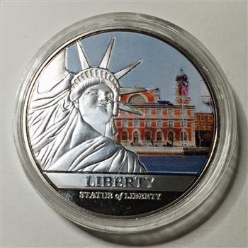 Silver Layered Statue of Liberty Commemorative Medallion*Part of the Symbols of Freedom Series