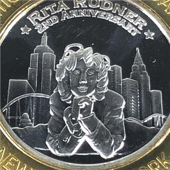 SILVER STRIKE*New York-New York*Las Vegas, NV*$10 Proof Silver Gaming Token