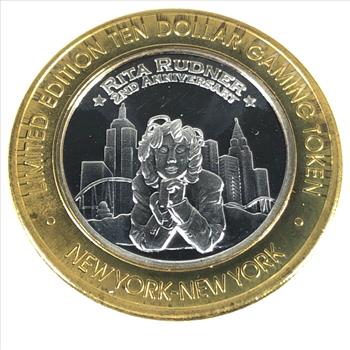SILVER STRIKE*New York-New York*Las Vegas, NV*$10 Proof Silver Gaming Token