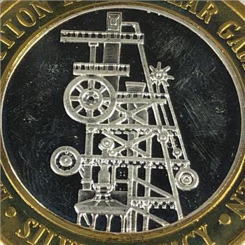 SILVER STRIKE*Silver Legacy*Reno, NV*$10 Proof Silver Gaming Token