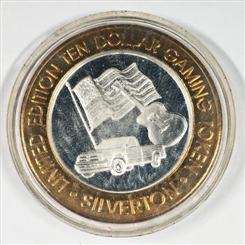SILVER STRIKE*Silverton; Las Vegas $10 Gaming Token*Pickup*.999 Fine Silver