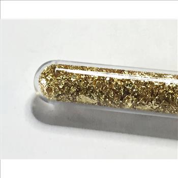 Small Vial Filled with 24K Gold Flakes*Total Weight with Vial is 2.3 Grams