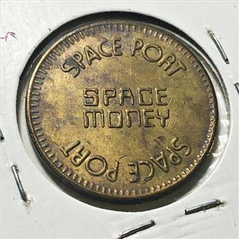 Space Port Space Money Arcade Token*Brass*23mm