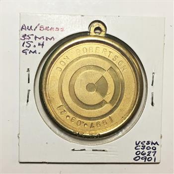 Space & UFO Museum; Cosmo Isle*Brass Keychain*35mm