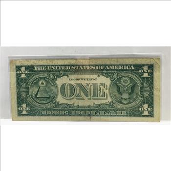 STAR NOTE REPLACEMENT ERROR Series 1957B $1 Silver Certificate Star Note*Crisp Paper
