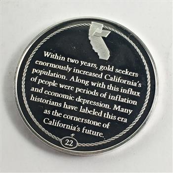 Sterling Silver (27g) California Comm. - California Gold Rush 1849