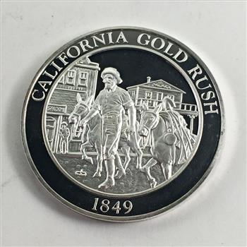 Sterling Silver (27g) California Comm. - California Gold Rush 1849