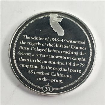 Sterling Silver (27g) California Comm. - Donner Party 1846