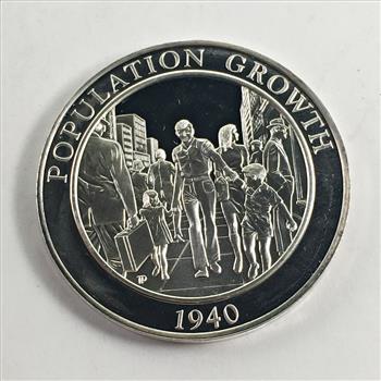Sterling Silver (27g) California Comm. - Population Growth 1940