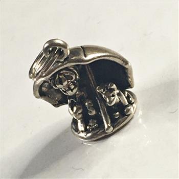 Sterling Silver Child with Dog Pendant/Charm*Total Weight 5.0 Grams*About 0.75