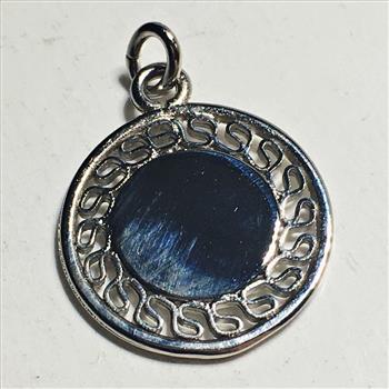 Sterling Silver Mirror Pendant/Charm*.75