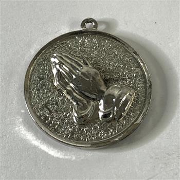 Sterling Silver Praying Hands Pendant/Charm*8.4 Grams Total Weight
