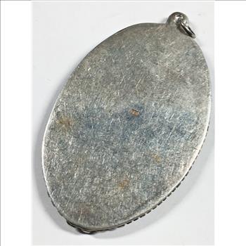 Sterling Silver/Ivory Colored Pendant*11 Grams Total ASW .925