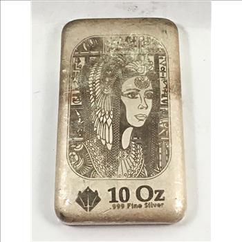 Ten Troy Ounces .999 Fine Silver Bar