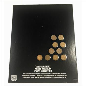 The Vanishing Native American Penny Collection*Lot of 10 Indian Head Cents*Various Dates