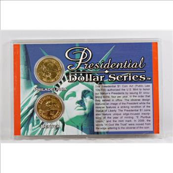UNCIRCULATED EDITION Millard Fillmore 2-Coin Presidential Dollar Set