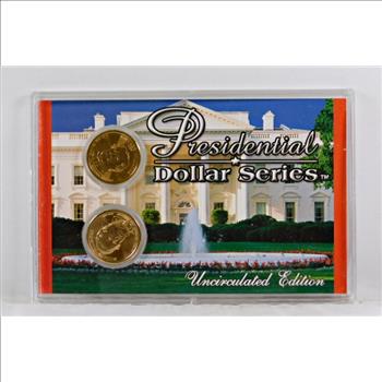 UNCIRCULATED EDITION Millard Fillmore 2-Coin Presidential Dollar Set