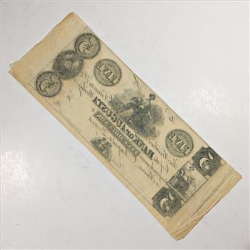 Undated 1800's $5 Bank of Augusta Banknote