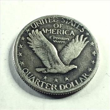 Undated Silver Standing Liberty Quarter