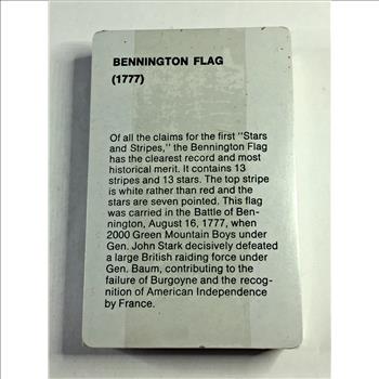 United States Bicentennial Deck of Playing Cards*1777 Bennington Flag*Sealed Packet