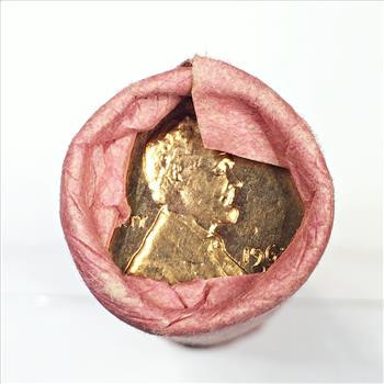 UNOPENED 50c Bank Roll of 1963-D Lincoln Memorial Cents*Brilliant Uncirculated