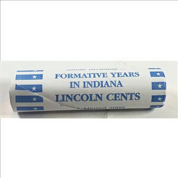 UNOPENED 50c Bank Roll of 2009-D Lincoln Formative Years Bicentennial Cents*Brilliant Uncirculated Vault Roll