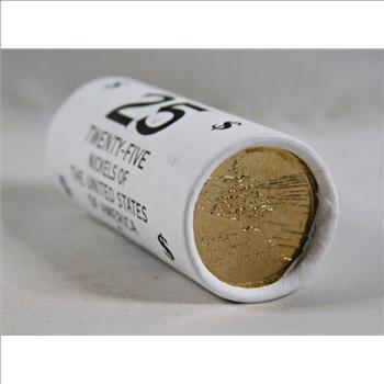 Unopened Mint Roll of 25 Ocean View 2005-D Jefferson Nickels*Uncirculated Denver Mint