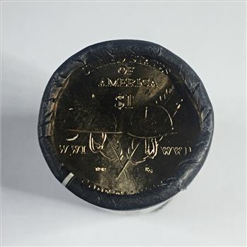 UNOPENED United States Mint 2016-P $25 Roll of Native American Code Talkers Commemorative Dollars