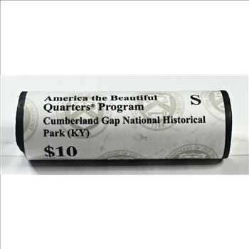 UNOPENED US Mint $10 Roll 2016-S America the Beautiful Cumberland Gap Commemorative Quarters*Brilliant Uncirculated