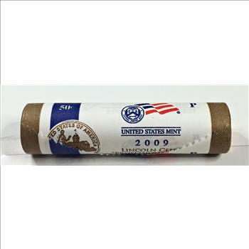 UNOPENED US Mint 50c Roll 2009-P Lincoln Bicentennial Commemorative Professional Life Cents*Brilliant Uncirculated