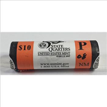 UNOPENED US Mint Roll of 2008-P New Mexico State Commemorative Quarters