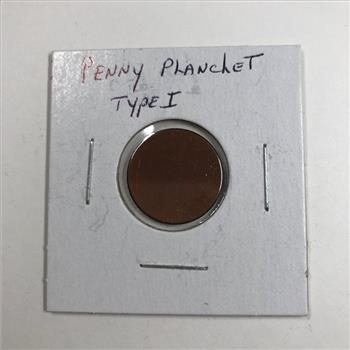 US Cent Planchet Type 1 *Error Coin