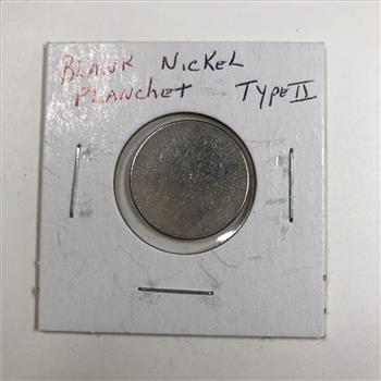US Nickel Planchet Type 2 *Error Coin