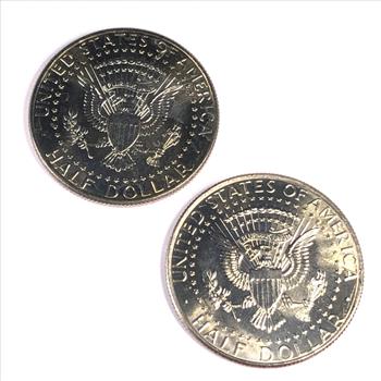 Vietnam War Lot of 2 Colorized Half Dollars High Grade Uncirculated