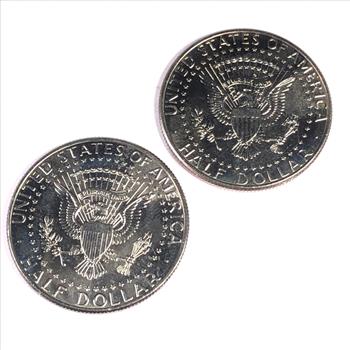 Vietnam War Lot of 2 Colorized Half Dollars High Grade Uncirculated