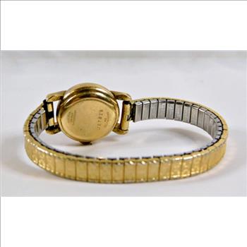 Vintage 10K Rolled Gold Bezel Bulova Self Winding Working Women's Watch - 19.5 Grams Total Weight