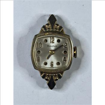 Montre Bracelet Vintage Bulova M2 Plaquée Or 10KT 17 Rubis - Pour Femme, Occasion