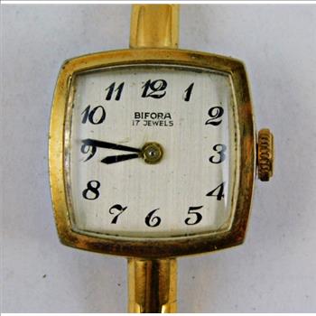 Vintage Bifora 17 Jewels Women's Wrist Watch- 29.2 Grams Total Weight