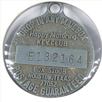 Vintage Enco Guarantee Key Return*Put A Tiger In Your Tank