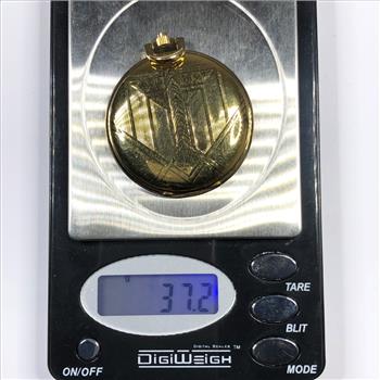 Vintage Gold Filled Waltham Pocket Watch w/Gold Filled Chain - 69 Grams Total Weight