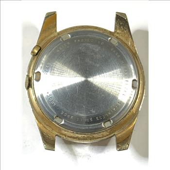 Vintage Gold Filled Westclox Railroad/Train Engraved Pocket Watch - 122.8 Grams Total Weight