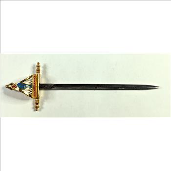 Vintage Handmade Spanish Toledo Sword Cocktail Toothpick