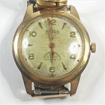 Vintage Hilton Gold Filled 23 Jewels Wrist Watch - 42.7 Grams Total Weight