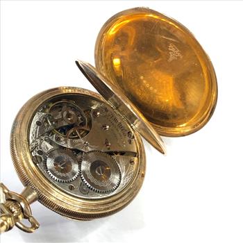 Vintage Robert Brandy Geneva Coin Silver Pocket Watch Case - 85.4 Grams Total Weight