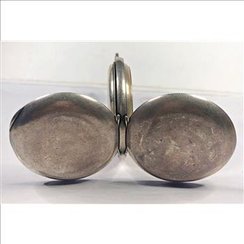 Vintage Sterling Silver A.H. Simon Railroad Pocket Watch - 97.8 Grams Total Weight